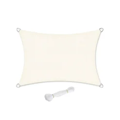 Sonnensegel<SONGMICS 3 x 4 m Sonnensegel aus HDPE