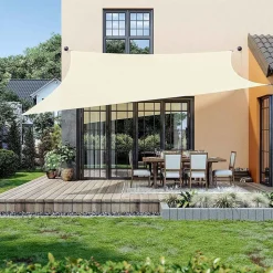 Sonnensegel<SONGMICS 3 x 3 m Sonnensegel aus HDPE