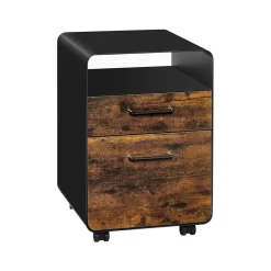 Rollcontainer<SONGMICS Aktenschrank mit 2 Schubladen auf Rollen