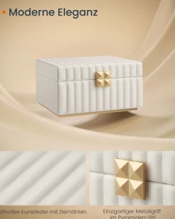 Schmuckschatullen<SONGMICS ANAH Kollektion Schmuckkästchen 2 Ebenen, mit Spiegel