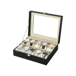 Uhrenboxen<SONGMICS Aparte Uhrenbox für 10 Uhren