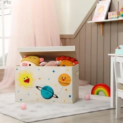 Schlafzimmer|Eimer & Körbe<SONGMICS Aufbewahrungsbox Beige