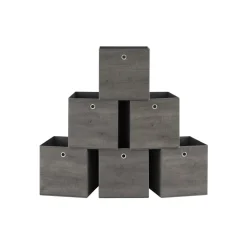 Aufbewahrungsbeutel<SONGMICS Aufbewahrungsbox 6er Set nebelgrau