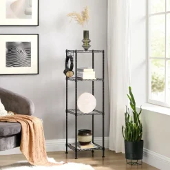 Küche & Esszimmer|Badezimmer<SONGMICS Badezimmerregal schwarz