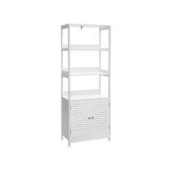 Badezimmer|Badezimmerschränke<SONGMICS Badezimmerschrank mattweiß