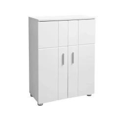 Badezimmer|Flurschränke<SONGMICS Badezimmerschrank Modern Weiß