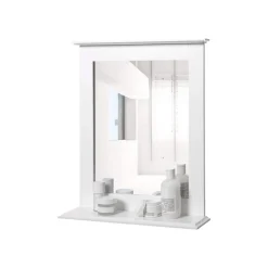 Badezimmer|Badezimmerregale<SONGMICS Badspiegel mit Ablage