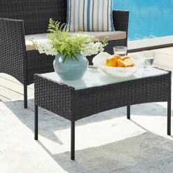 Gartenmöbel-Sets|Gartenstühle<SONGMICS Balkonmöbel-Set 4-teilig