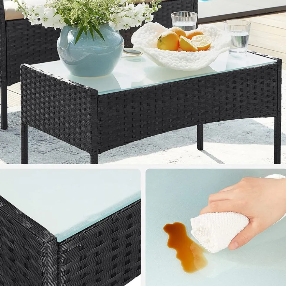 Gartenmöbel-Sets|Gartenstühle<SONGMICS Balkonmöbel-Set 4-teilig