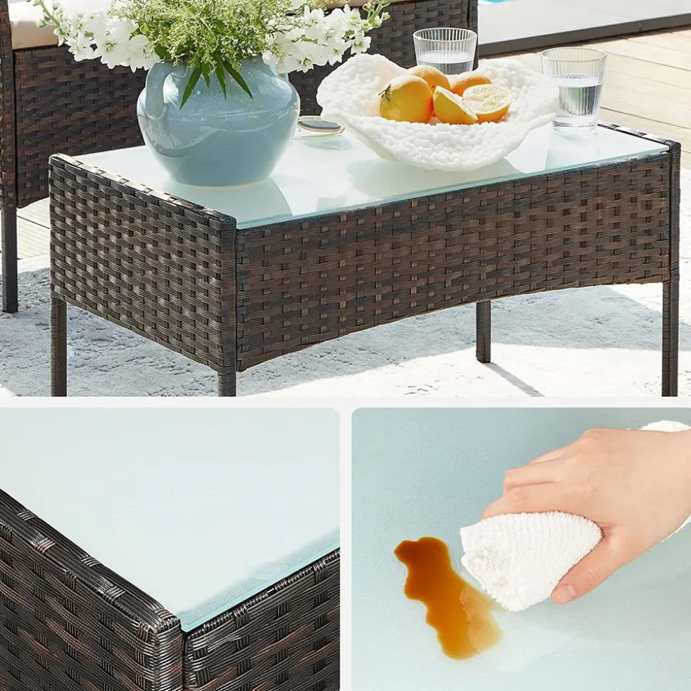 Gartenmöbel-Sets|Gartenstühle<SONGMICS Balkonmöbel-Set 4-teilig