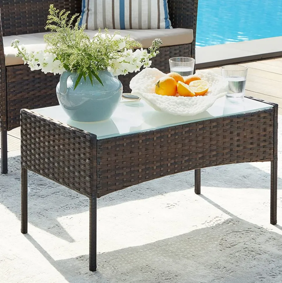 Gartenmöbel-Sets|Gartenstühle<SONGMICS Balkonmöbel-Set 4-teilig