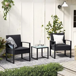 Gartenmöbel-Sets|Gartenstühle<SONGMICS Balkonstühle mit Tisch