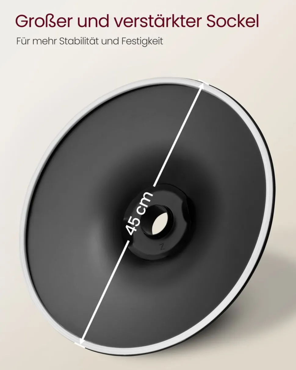 Barhocker<SONGMICS Barhocker 2er Set 360° drehbar grau