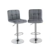 Arbeitshocker|Barhocker<SONGMICS Barhocker 2er Set grau meliert