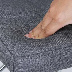 Arbeitshocker|Barhocker<SONGMICS Barhocker 2er Set grau meliert