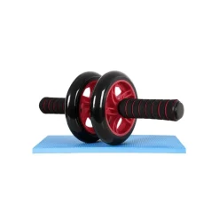 Bauchroller<SONGMICS Bauchroller mit Trainingsmatte Rot