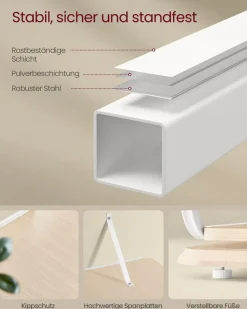 Aufbewahrungsregale<SONGMICS Bücherregal 4 Ebenen mit Buchstützen ebenholzschwarz-tintenschwarz