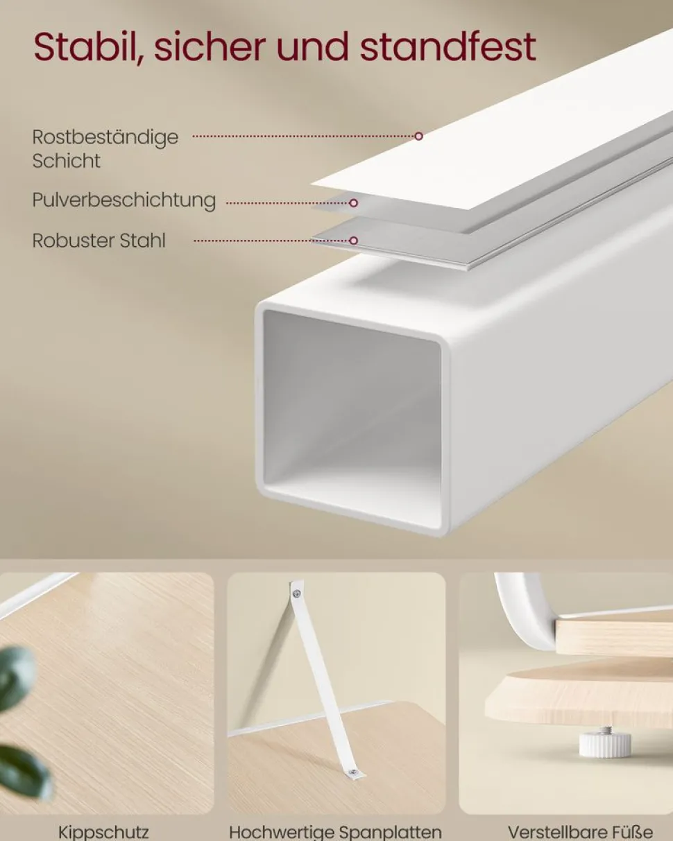 Aufbewahrungsregale<SONGMICS Bücherregal 4 Ebenen mit Buchstützen ebenholzschwarz-tintenschwarz