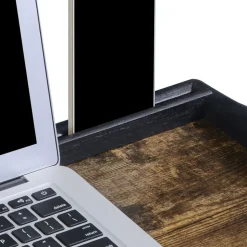 Mobile Laptoptische<SONGMICS Betttablett mit klappbaren Beinen aus Bambus vintagebraun-schwarz