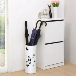 Eingangsbereich|Schirmständer<SONGMICS Bezaubernder Schirmständer Weiß