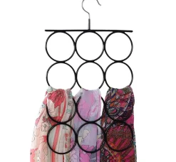 Schlafzimmer|Waschküche<SONGMICS Bügel für Schals und Tücher Schwarz