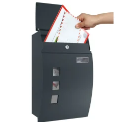 Briefkästen<SONGMICS Briefkasten anthrazit