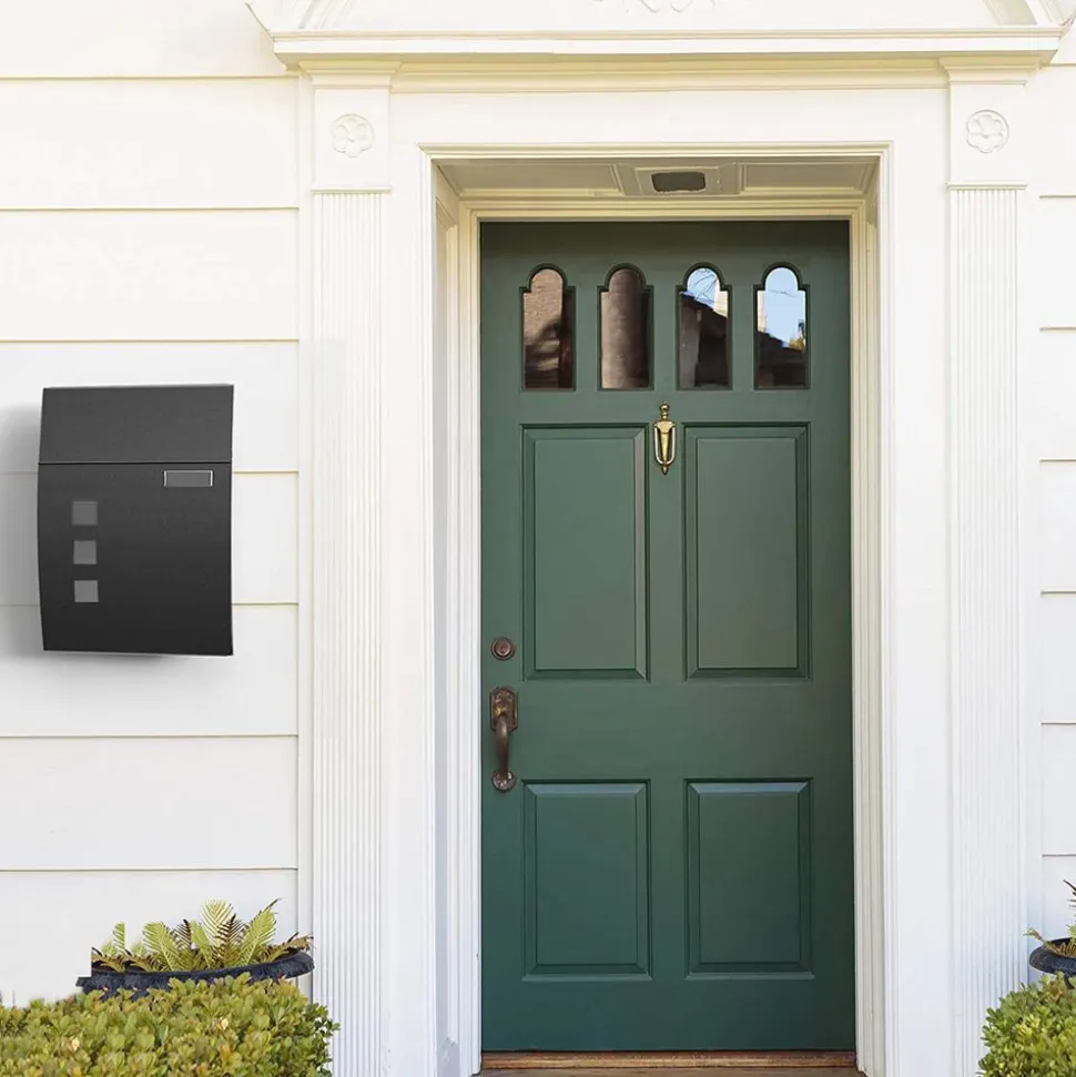 Briefkästen<SONGMICS Briefkasten mit Sichtfenster