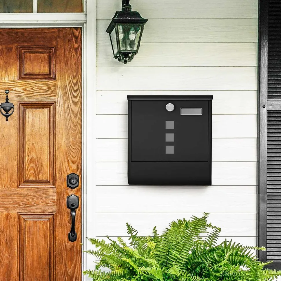 Briefkästen<SONGMICS Briefkasten schwarz