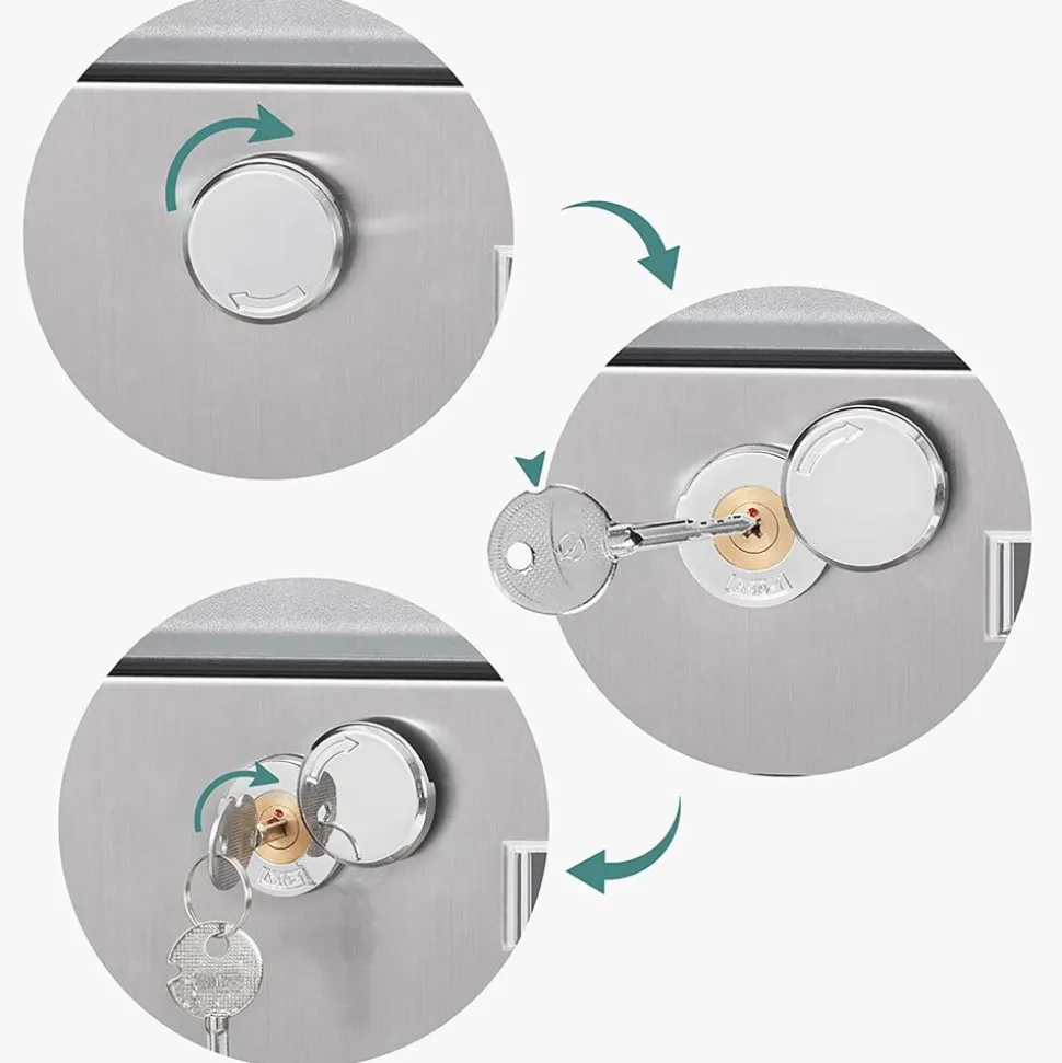 Briefkästen<SONGMICS Briefkasten schwarz