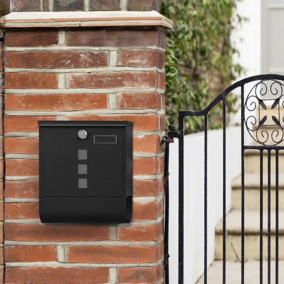 Briefkästen<SONGMICS Briefkasten schwarz