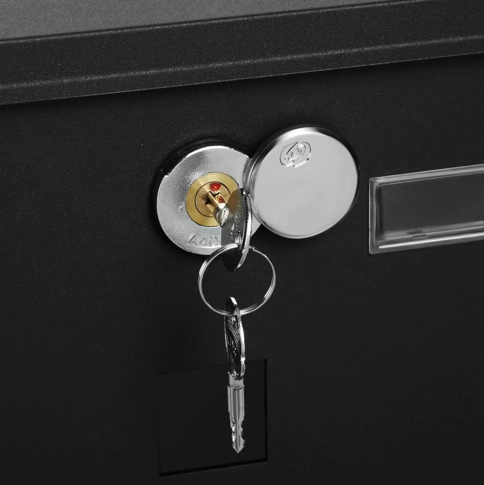 Briefkästen<SONGMICS Briefkasten schwarz