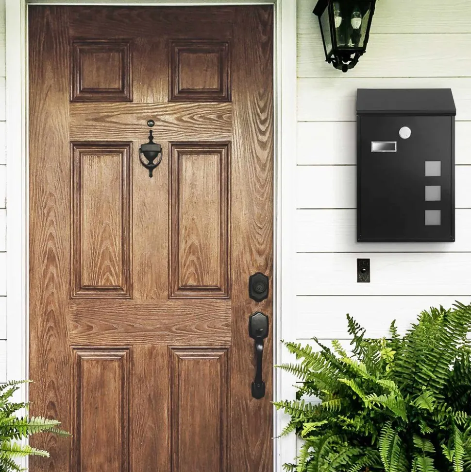 Briefkästen<SONGMICS Briefkasten schwarz