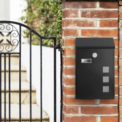 Briefkästen<SONGMICS Briefkasten schwarz