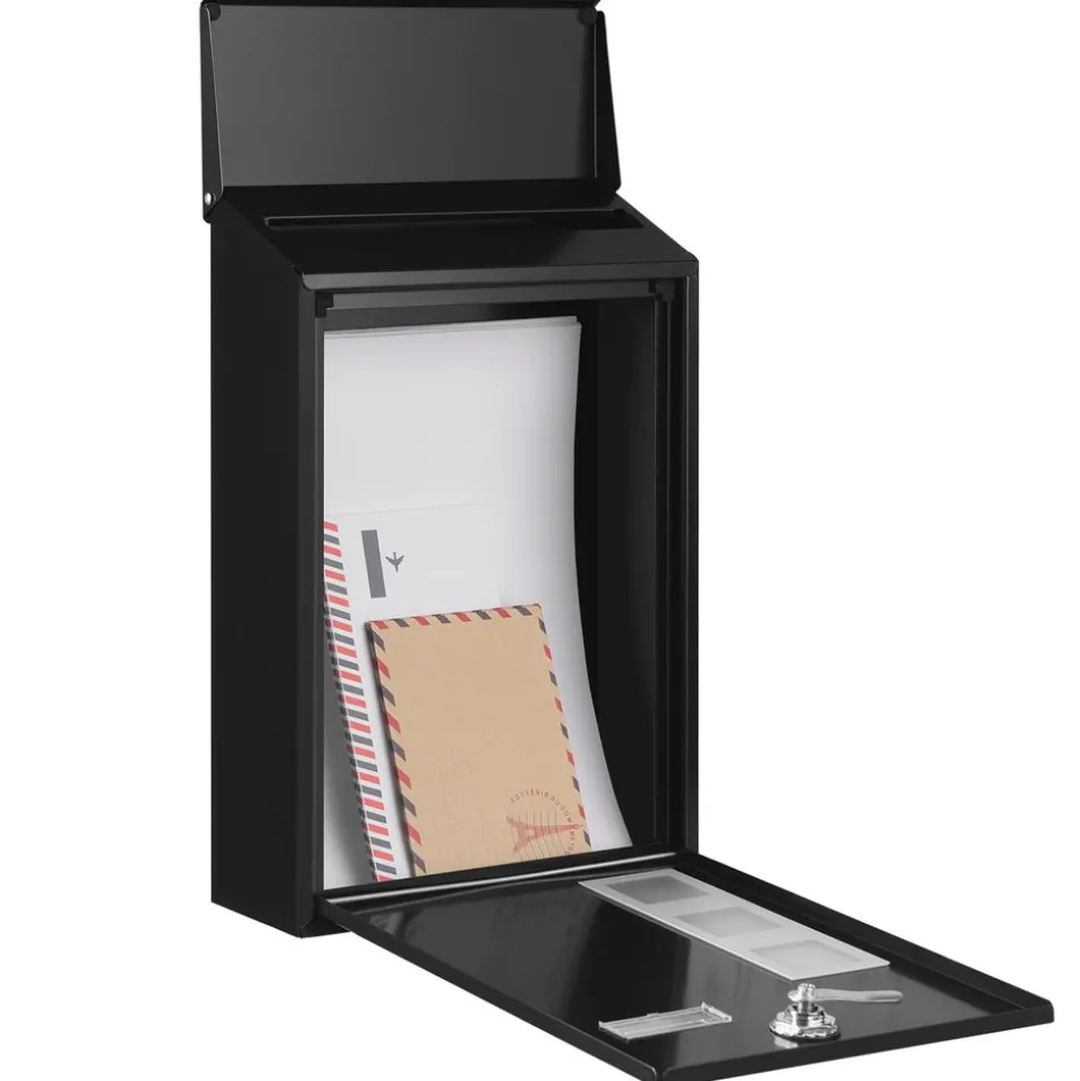 Briefkästen<SONGMICS Briefkasten schwarz