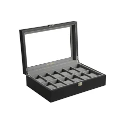 Uhrenboxen<SONGMICS Charmante Uhrenbox für 12 Uhren