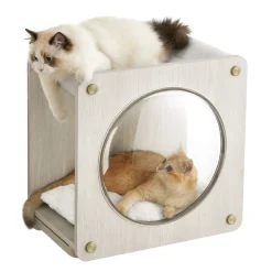 Clickat<SONGMICS Clickat Kollektion - Nr. 010 Katzenhöhle zur Wandmontage Haferflockenbraun