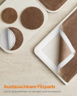 Clickat<SONGMICS Clickat Kollektion - Nr. 004 Katzentreppe zur Wandmontage Haferflockenbraun-Kaffeebraun