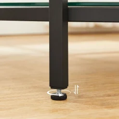 Couchtische<SONGMICS Couchtisch mit 2 Ablagen für Wohnzimmer