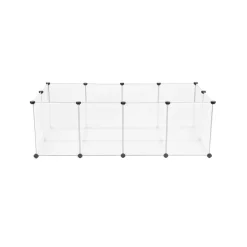 Freigehege|Würfelorganizer<SONGMICS DIY-Käfig 20 Kunststoffplatten Weiß