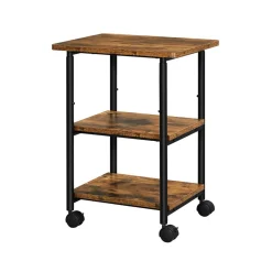 Aufbewahrungsregale<SONGMICS Druckertisch mit 3 Ebenen und Rädern