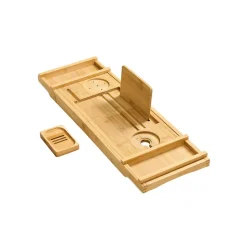 Badezimmerregale<SONGMICS Duschregal höhenverstellbar mit 4 Ebenen tintenschwarz