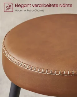 Barhocker|Esszimmerstühle<SONGMICS EKHO Kollektion - Barhocker 2er Set basisschwarz