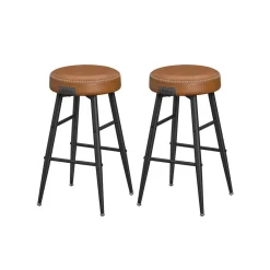 Barhocker|Esszimmerstühle<SONGMICS EKHO Kollektion - Barhocker 2er Set basisschwarz