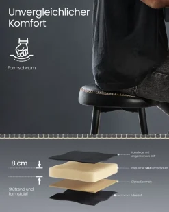 Barhocker<SONGMICS EKHO Kollektion - Barhocker