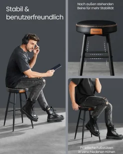 Barhocker<SONGMICS EKHO Kollektion - Barhocker