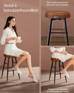 Barhocker<SONGMICS EKHO Kollektion - Barhocker