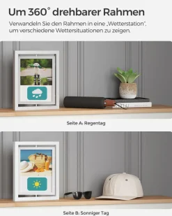 Bilderrahmen<SONGMICS 10er Set drehbare Bilderrahmen für Fotos in 20,3 x 25,4 cm (8 x 10 Zoll)