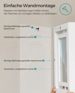 Bilderrahmen<SONGMICS 16er Set drehbare Bilderrahmen für Fotos in 12,7 x 17,8 cm (5 x 7 Zoll)