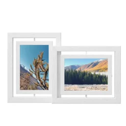 Bilderrahmen<SONGMICS 16er Set drehbare Bilderrahmen für Fotos in 12,7 x 17,8 cm (5 x 7 Zoll)