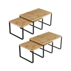 Küche & Esszimmer|Küchenregale<SONGMICS 4er Set Küchen-Organizer stapelbar